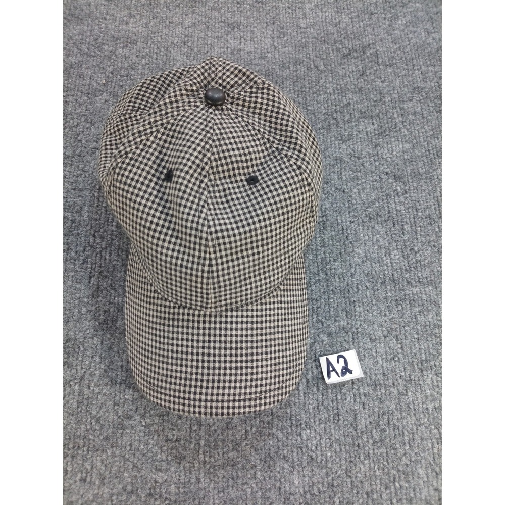 rag & bone New York Baseball Cap Black White Gingham Check Plaid Designer Hat